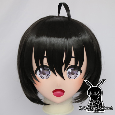 (RB314)Customize Full Head Quality Handmade Female/Girl Resin Japanese Anime Cartoon Character Kig Cosplay Kigurumi Mask